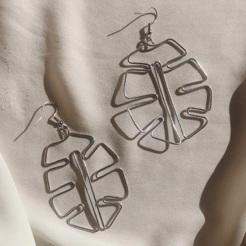 Fencesitter - Monstera Earrings