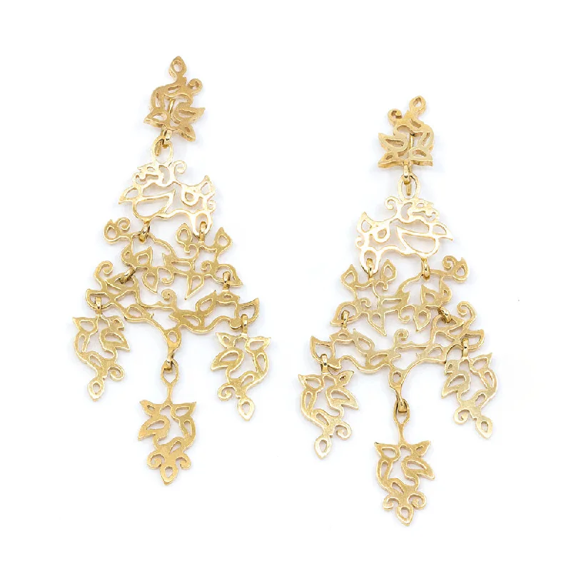 Gold Chandelier Earring