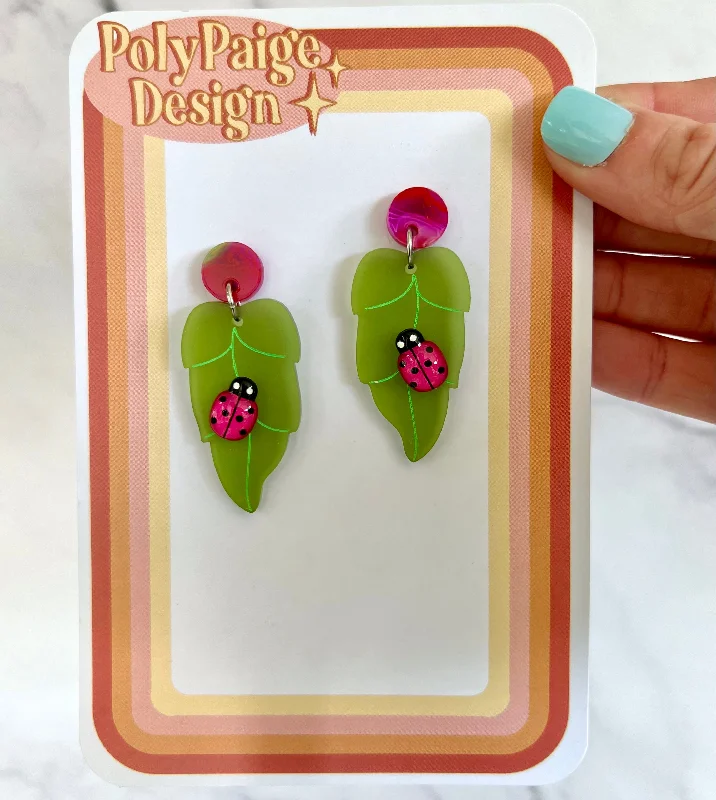 Lady Bug Earrings