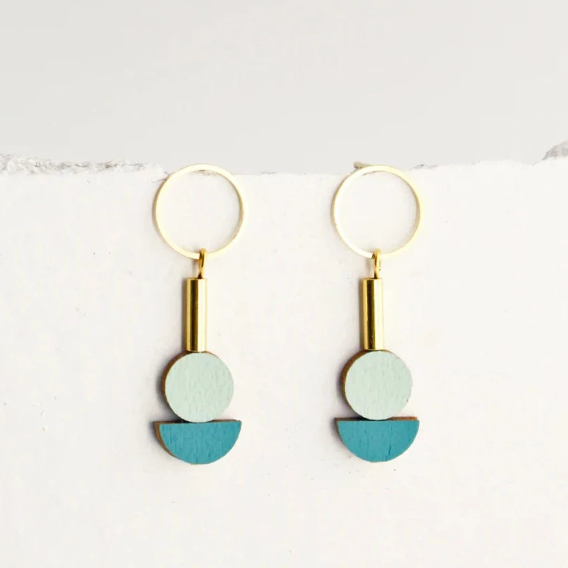 Linda Marek Designs Brass Earrings - Deco