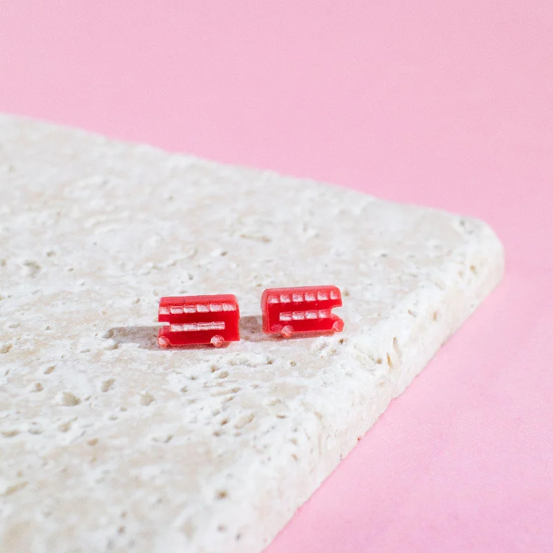 London Bus Earrings