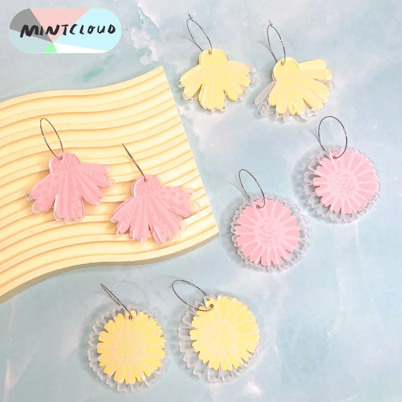 Mintcloud Dangle - Pastel Double Daisy