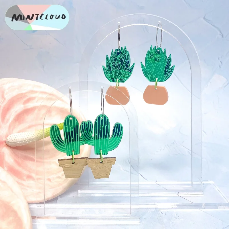 Mintcloud Dangles - Potted Cacti