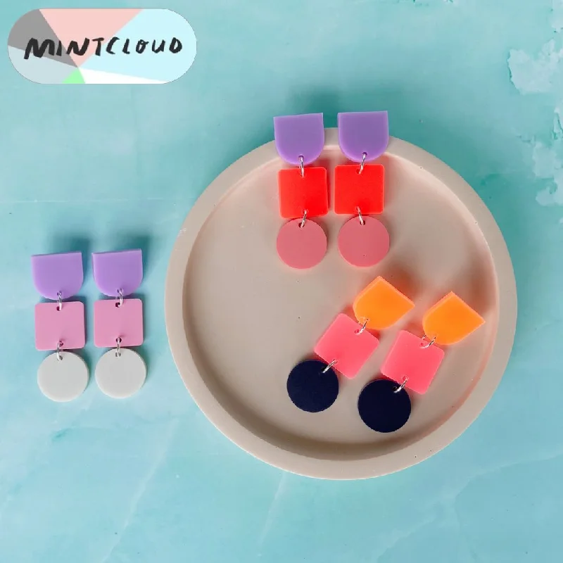 Mintcloud Pool Party Square Dangle - Various Colours