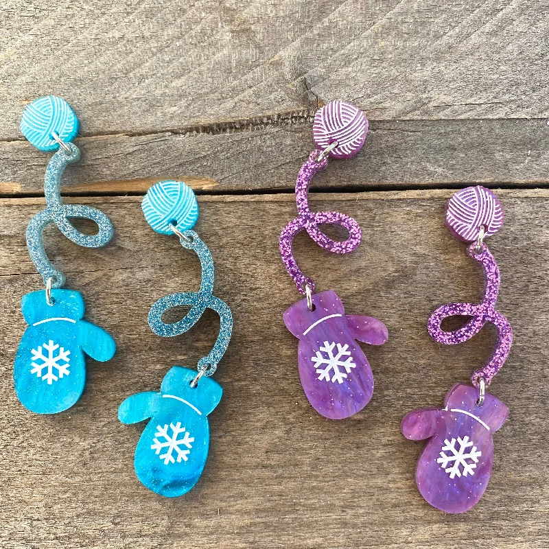 Cozy Mitten Earrings