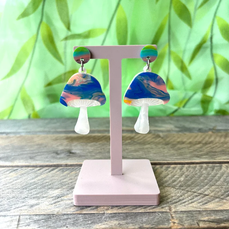 One of a kind Mushroom Earrings