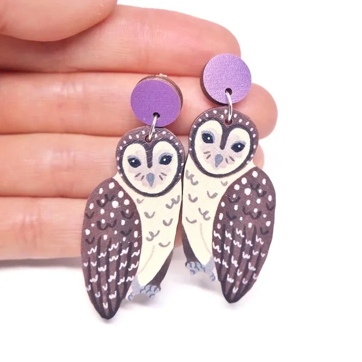 Pixie Nut & Co Dangle - Sooty Owl