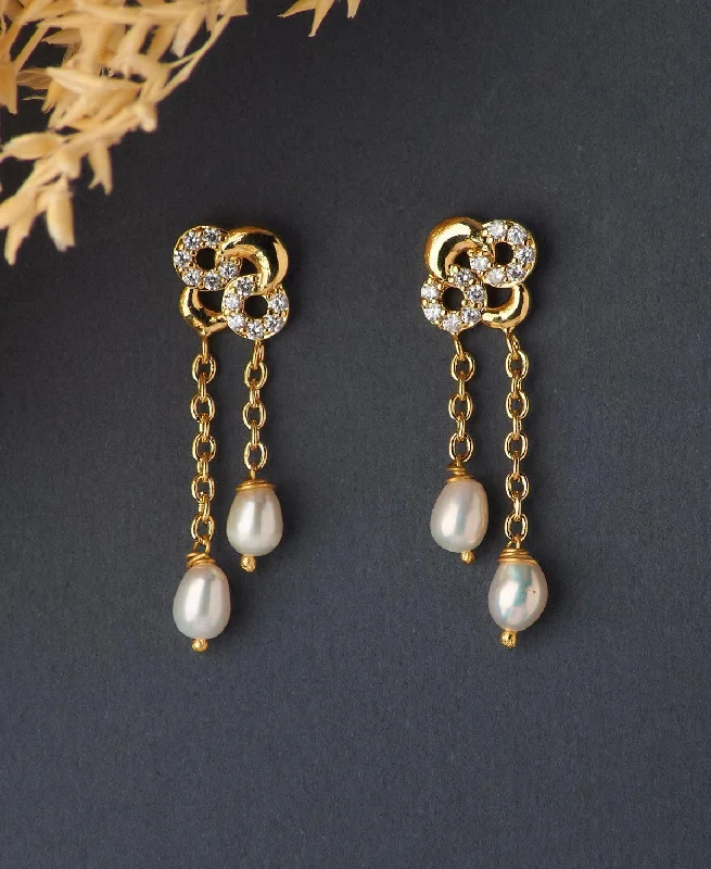 Pretty White Hanging Earring