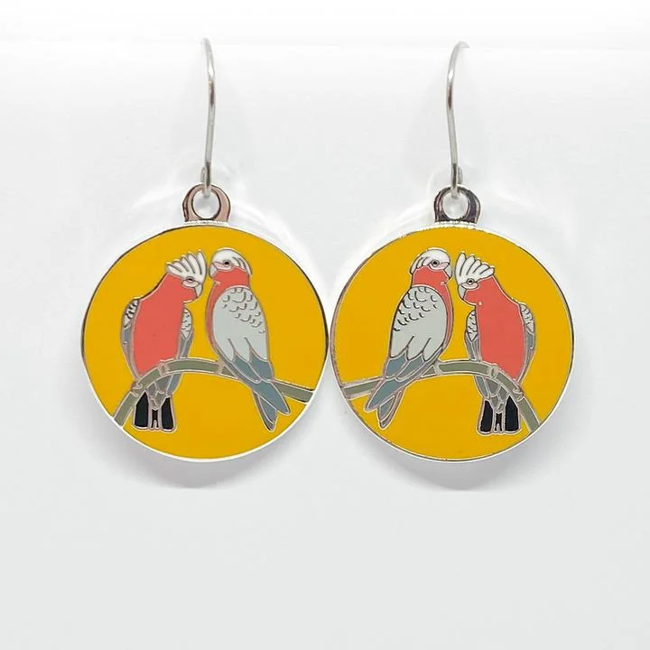 Red Parka Enamel Earrings - Various Designs