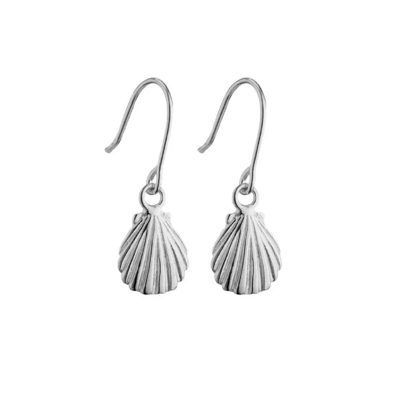 Sterling Silver Earrings - Sea Shell