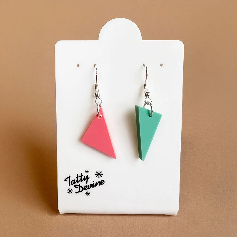 Tatty Devine X Mary Wykeham Triangle earrings