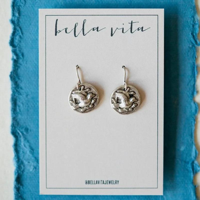 Bitty Buttons Sparrow Earring