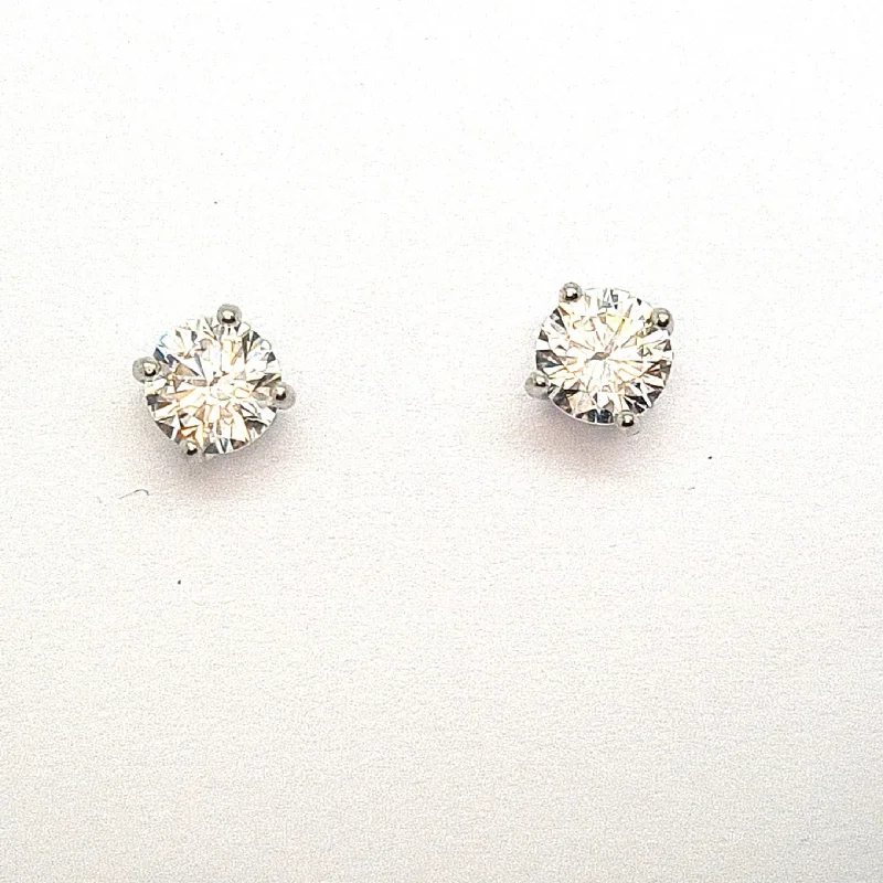 5mm CZ stud earrings 37452