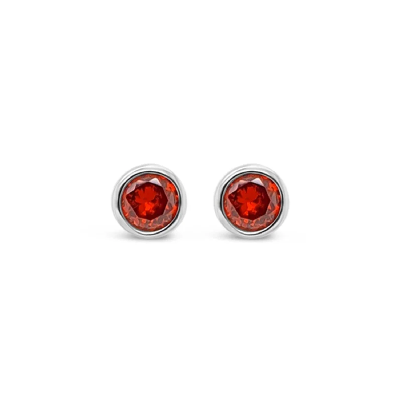 Absolute Birth Stone Stud Earrings, January