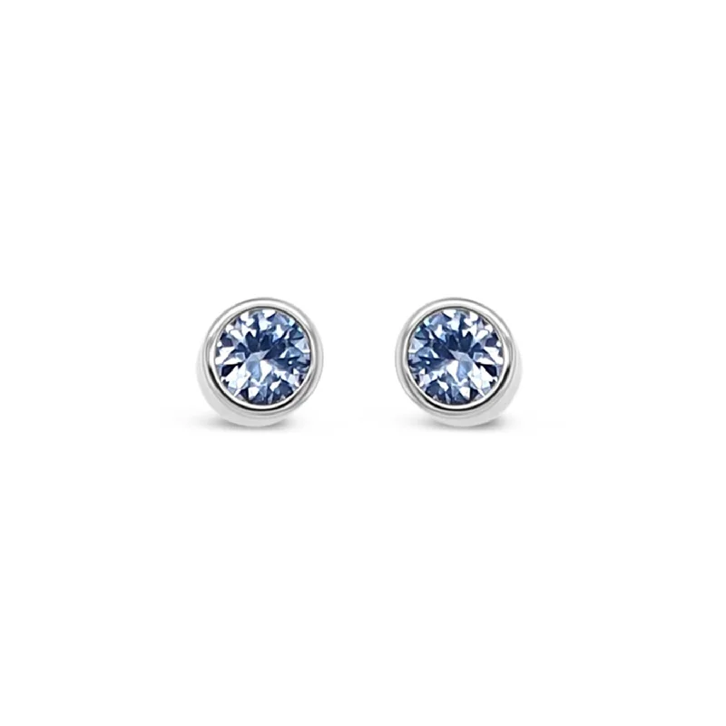 Absolute Birth Stone Stud Earrings, March