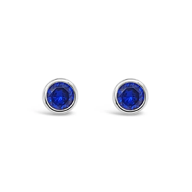 Absolute Birth Stone Stud Earrings, September