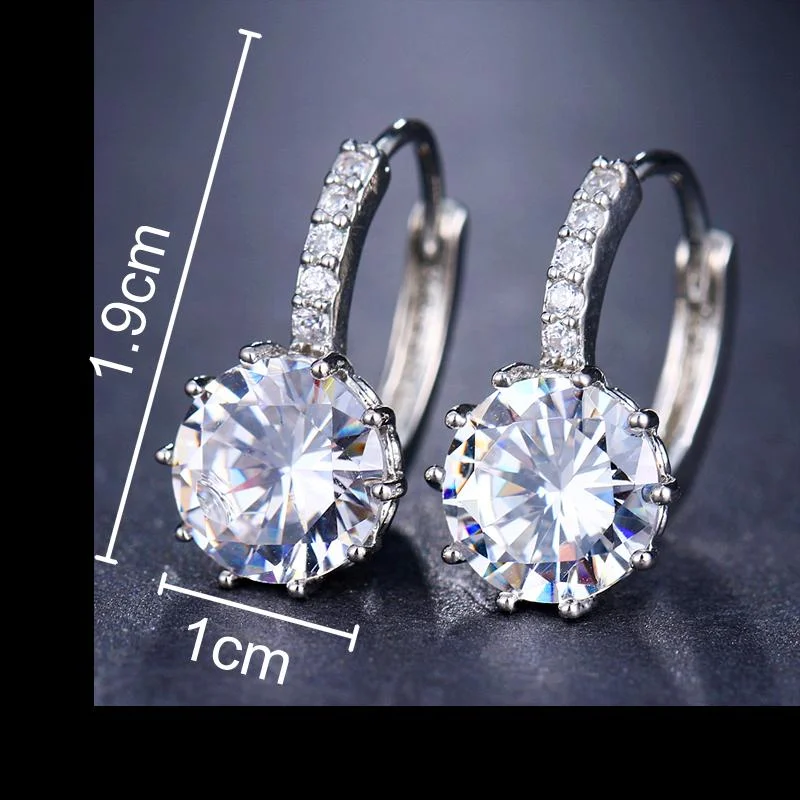 Diamond Element Stud Earrings