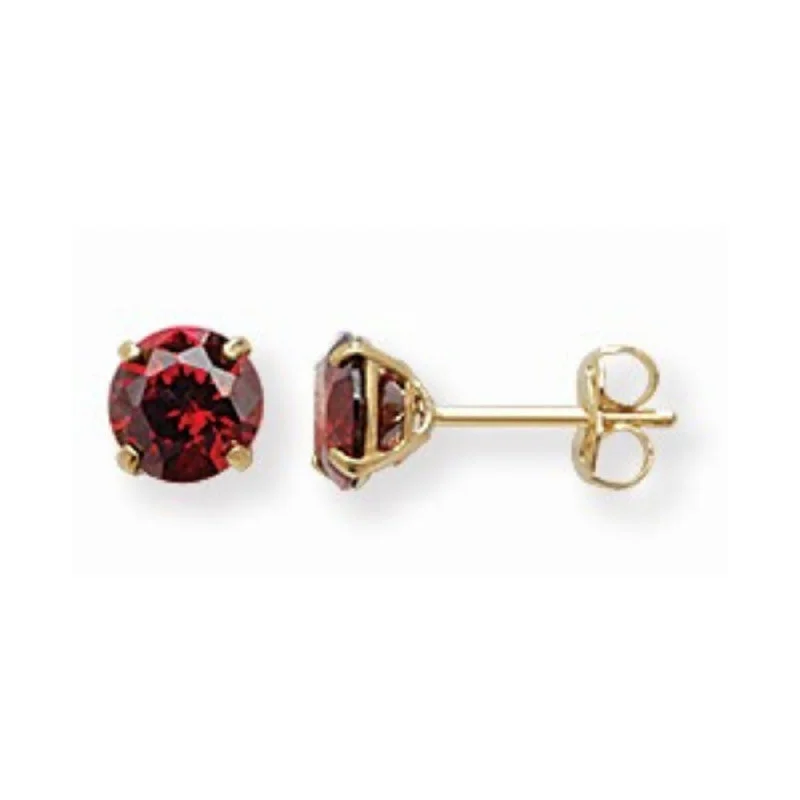 Gold Birthstone Stud Earrings - 9ct Gold