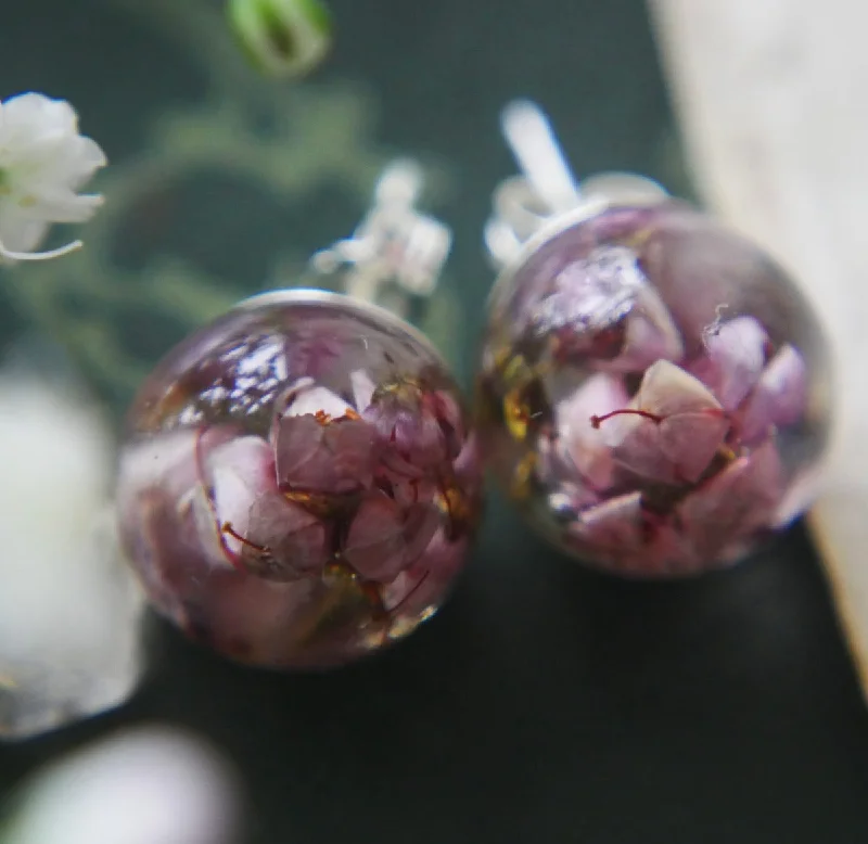 Highland Heather Stud Earrings