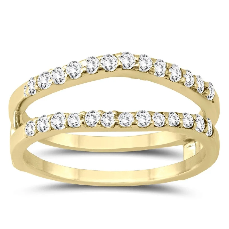 1/2 Carat TW Diamond Insert Ring in 14K Yellow Gold