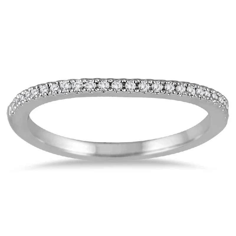 1/8 Carat TW Diamond Band in 14K White Gold