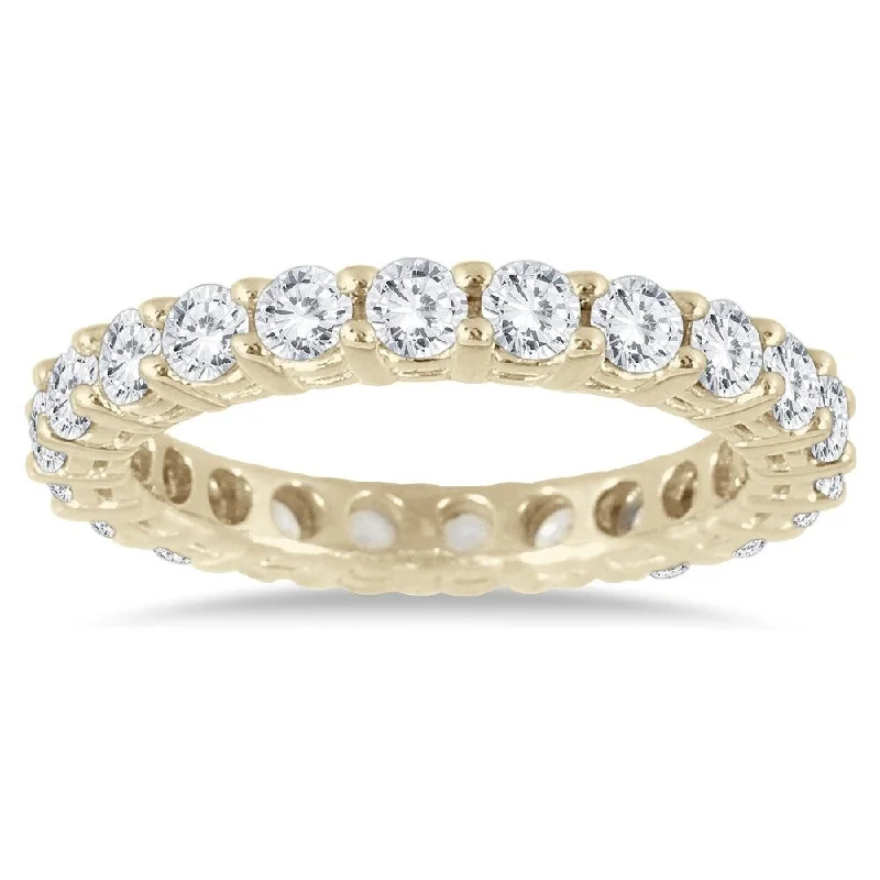 2 Carat TW 14K Yellow Gold Diamond Eternity Band