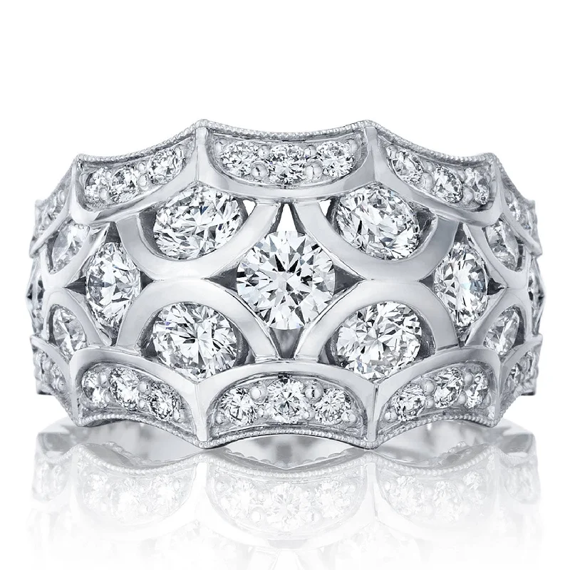 Cascading Diamond Eternity Band