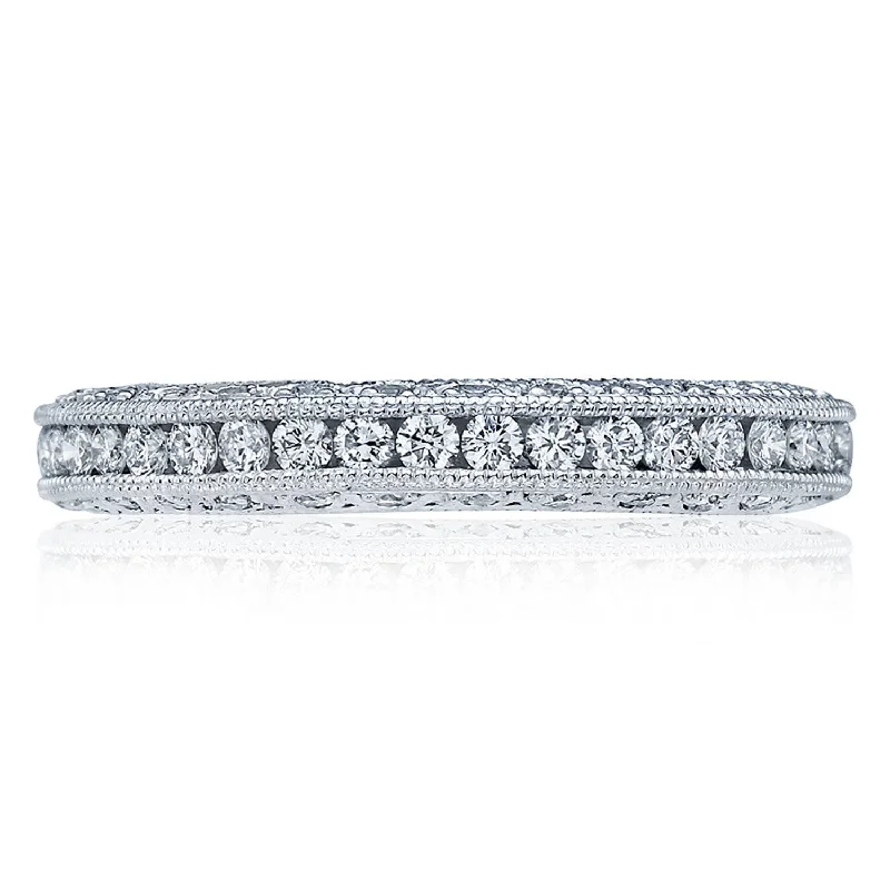 Channel Set Wedding Band