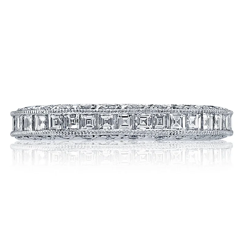 Channel Set Wedding Band