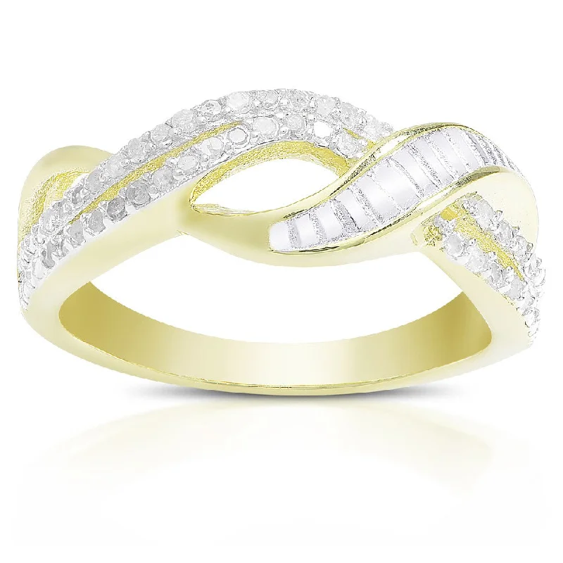 Finesque 1/5 ct TDW Diamond Infinity Design Ring