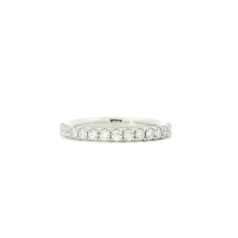 Platinum Julianna Half-Eternity Diamond Ring