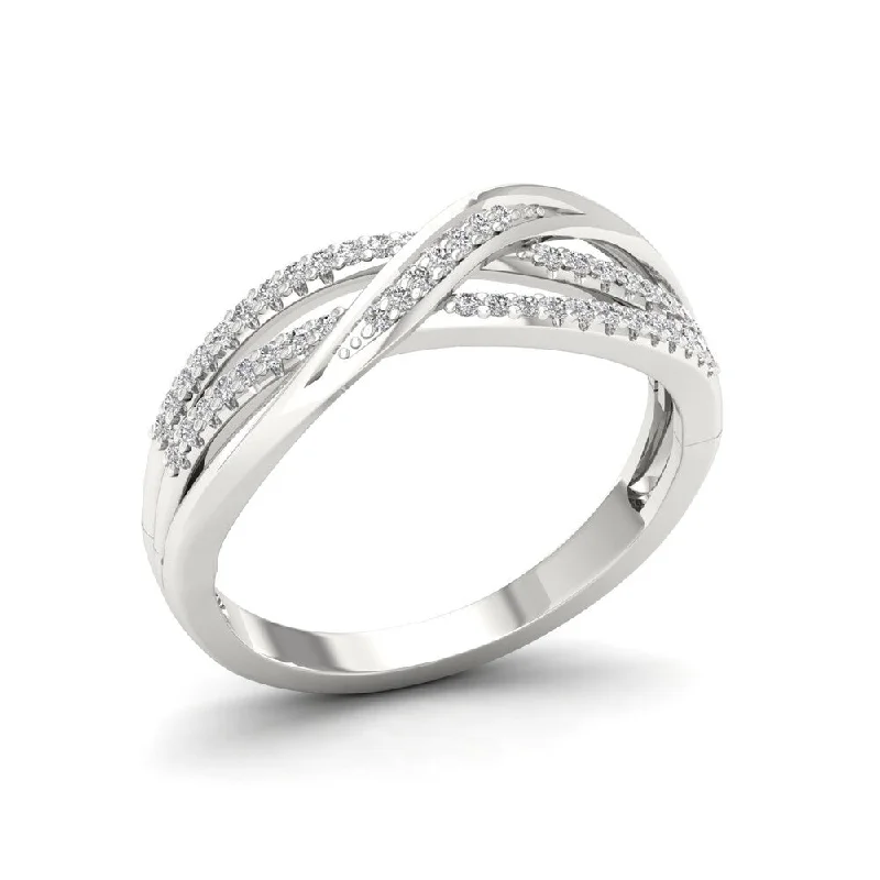 Sterling Silver 1/6ct TDW Diamond Fashion Ring