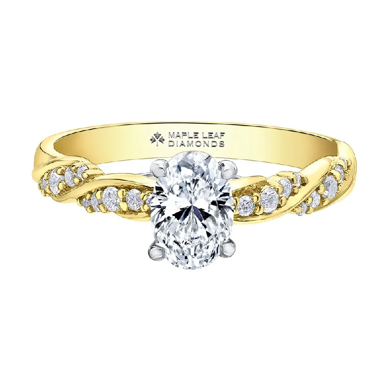 Tides of Love Canadian Oval Diamond Engagement Ring