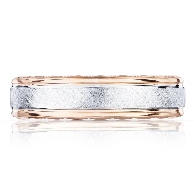 Two-Tone Finish Wedding Band