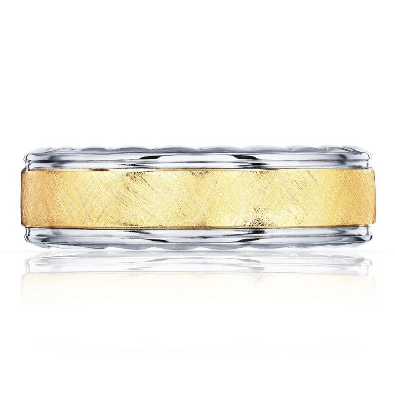 Two-Tone Finish Wedding Band