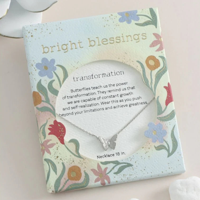 Bright Blessings Neck-Butterfly-Silver