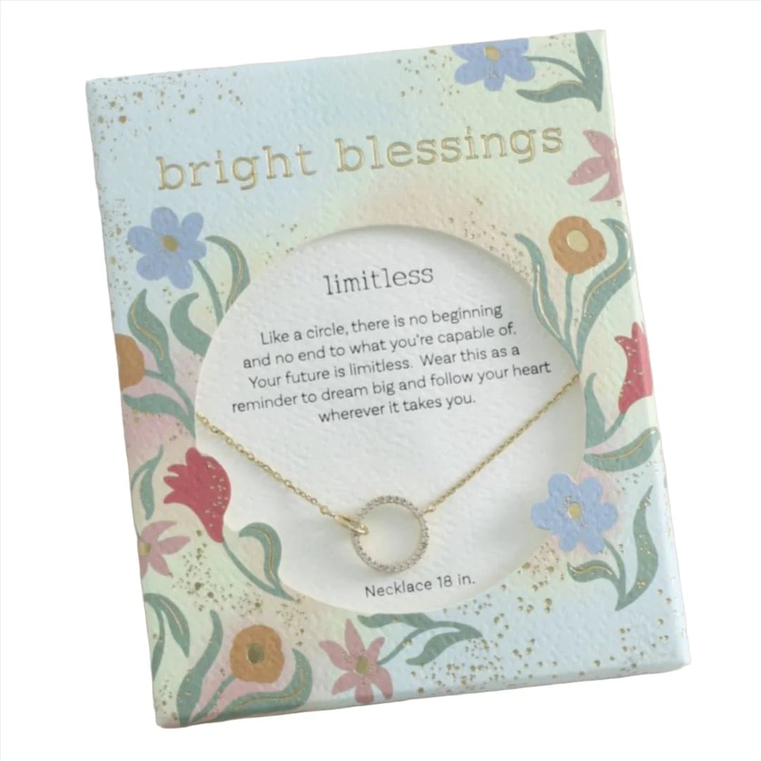 Bright Blessings Neck-Gold Circle with Crystal