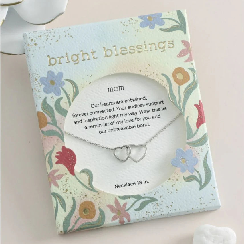 Bright Blessings Neck-Two Hearts-Silver