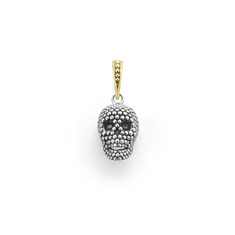 Caviar Beaded Skull Amulet