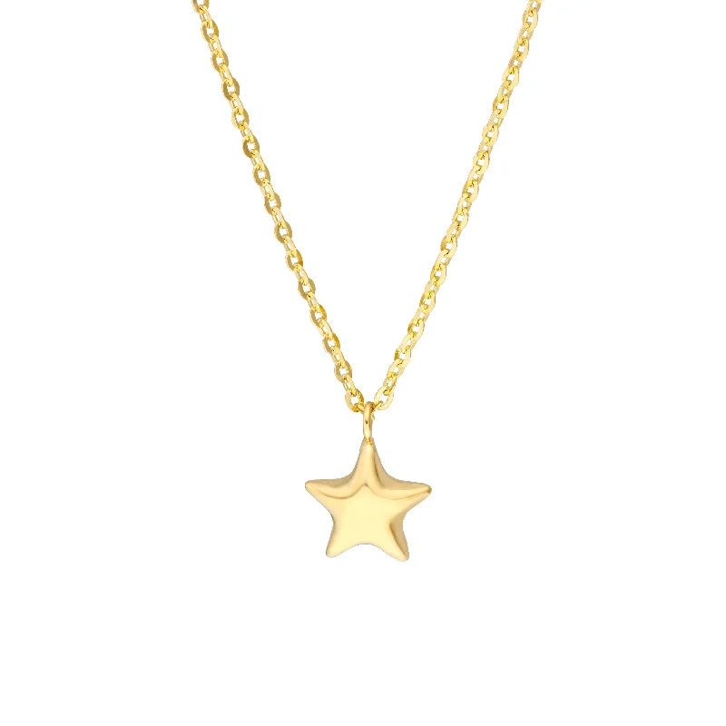 Childs Puff Star Chain Necklace