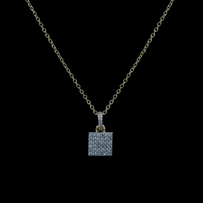 CZ Square Necklace