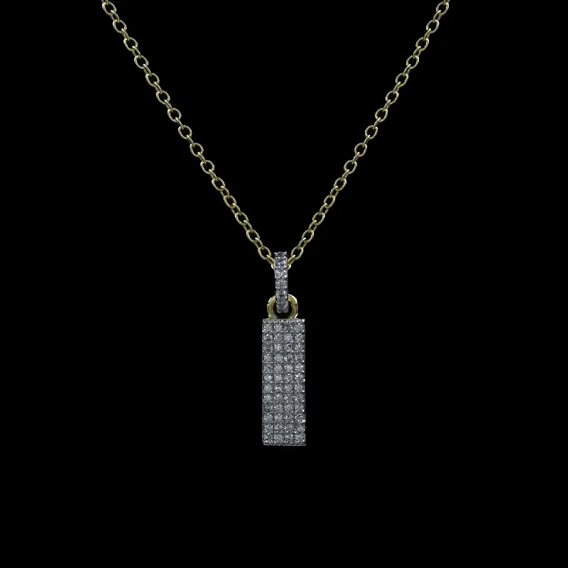 CZ Tag Necklace