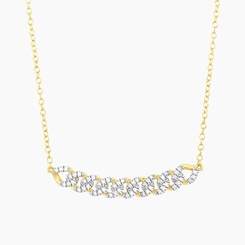 Diamond Chain Link Necklace