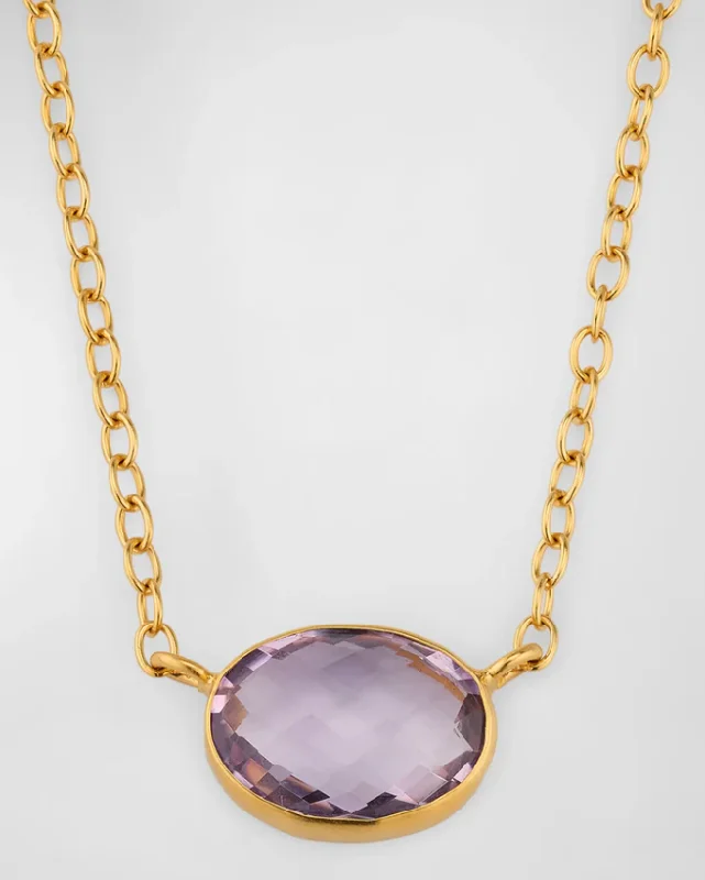 Dina Mackney - Mini Amethyst Gemstone Necklace