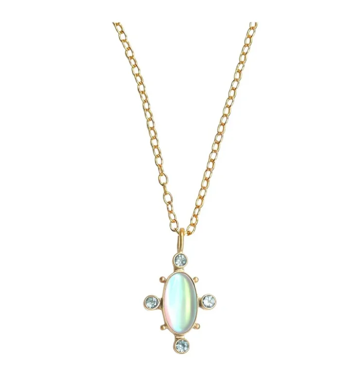 Dina Mackney - Petite Luminite blue Topaz Necklace