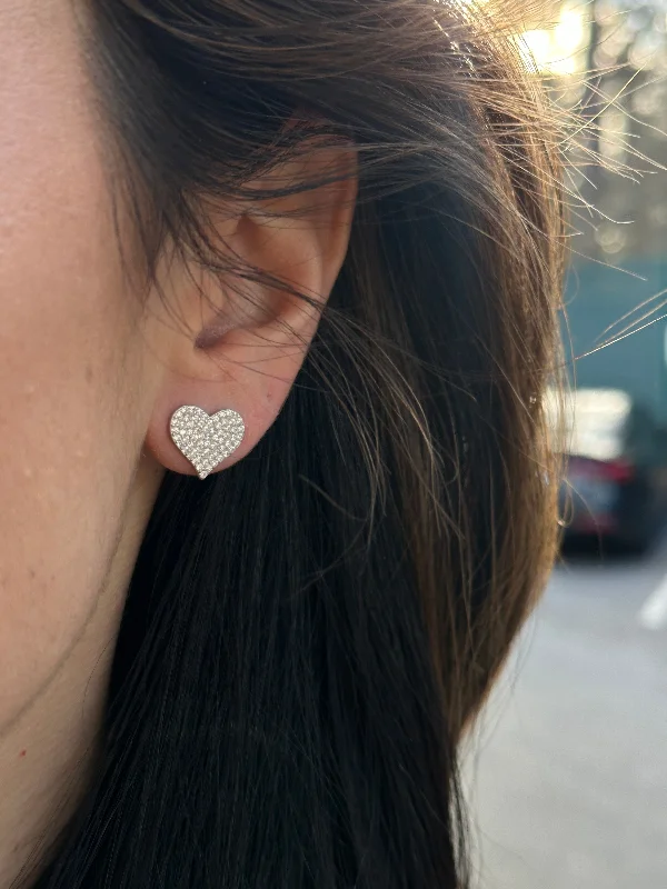 Large Heart Studs