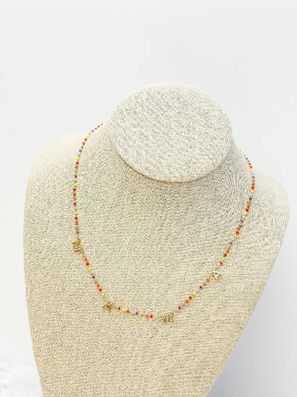 'Mama' Chain Necklace - Multi