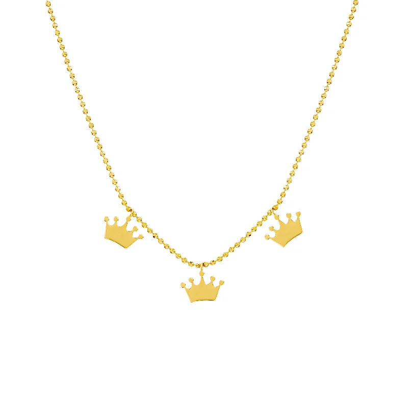 Mommy Loves You Triple Crown Adj. Necklace