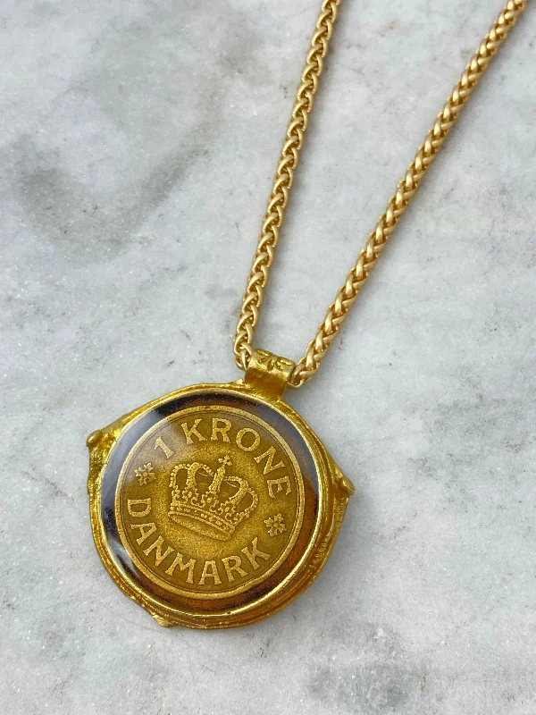 Necklace - Christian X Denmark Coin