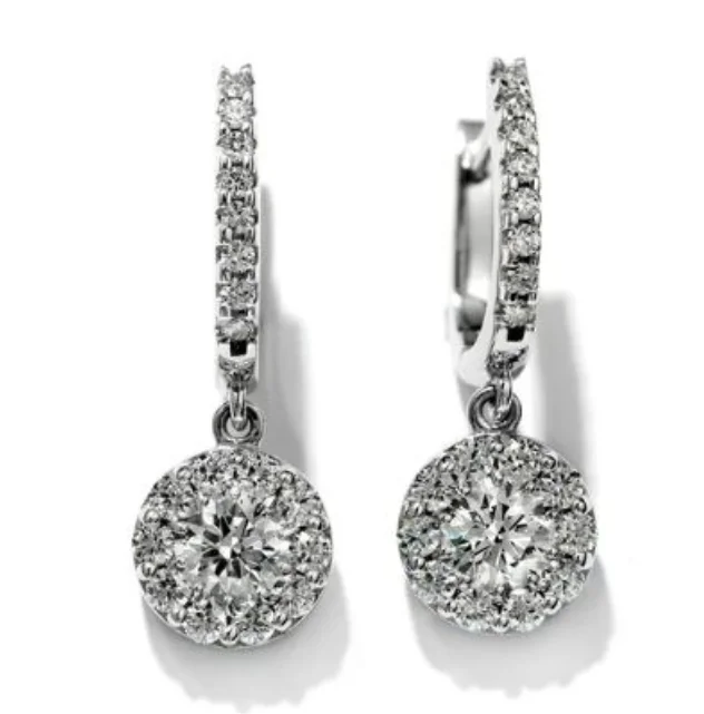 18W HOF Fulfillment Earrings, 1.12ctw  IJ VS-SI